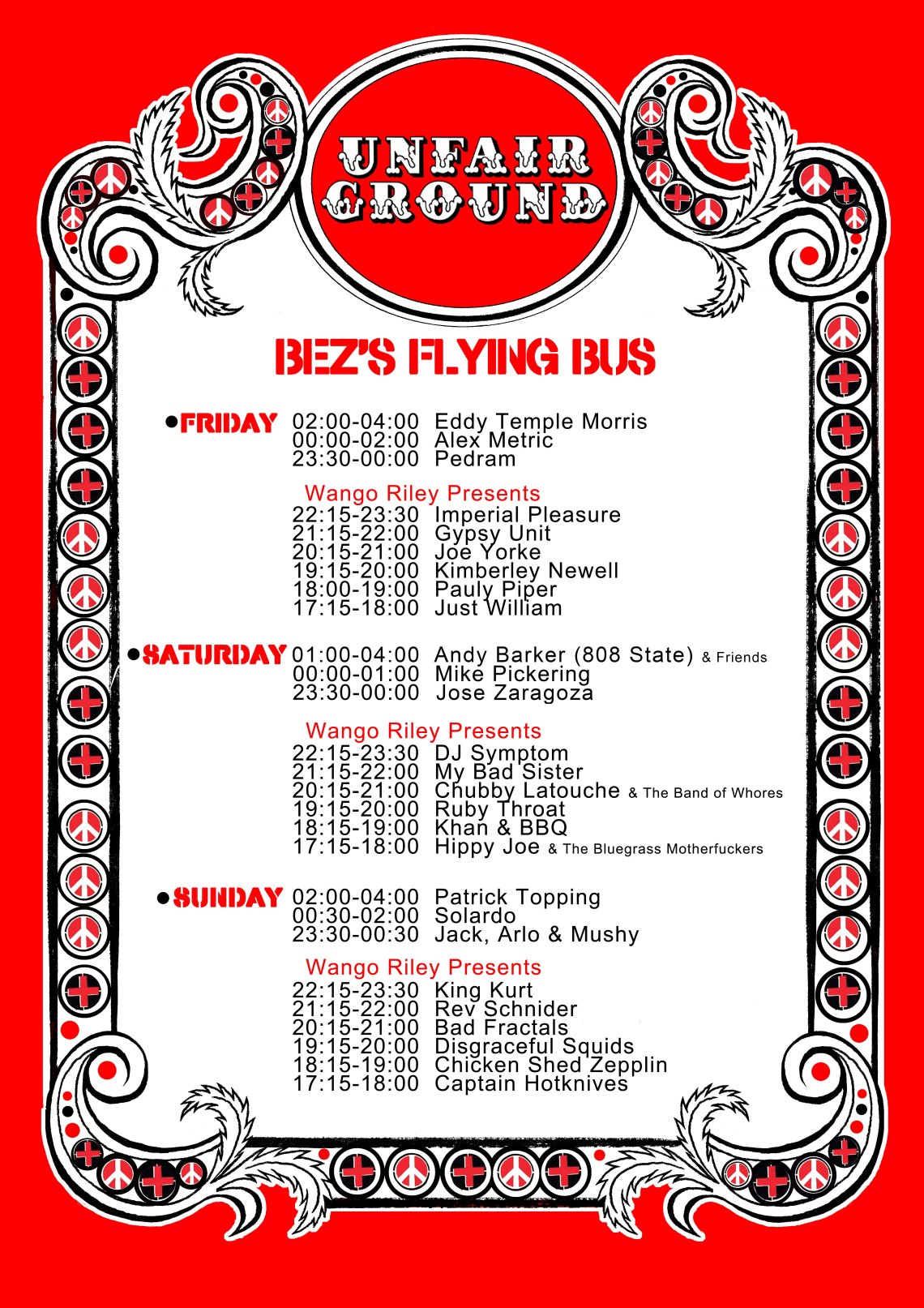 A3 Poster - Bez's Flying Bus